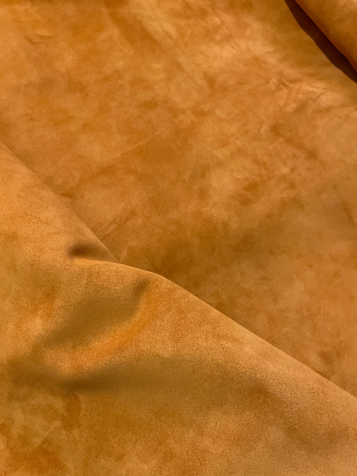 GOAT LEATHER VELOUR - ARANCIO