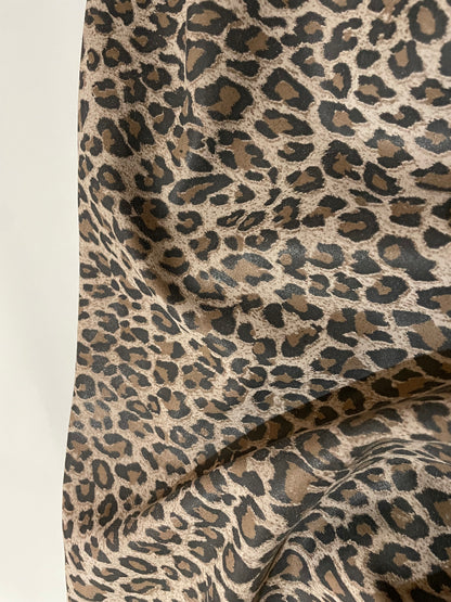 GOV. KOŽA VELOUR - LEOPART PRINT