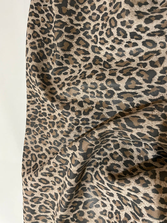 GOV. KOŽA VELOUR - LEOPART PRINT