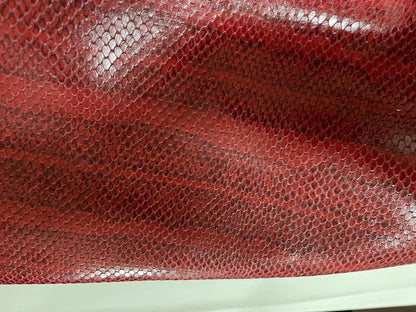 DARK RED SNAKE  - GOV. KOŽA NAPPA