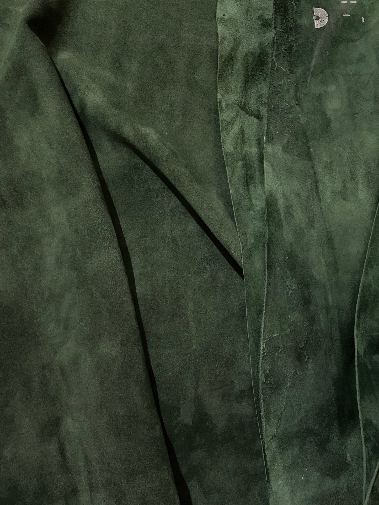 DARK GRASS - COW LEATHER SUEDE