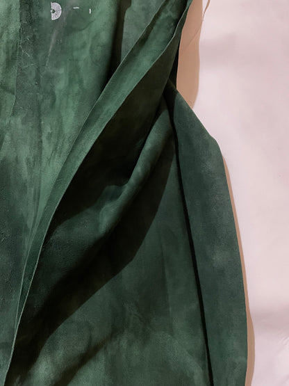 DARK GRASS - COW LEATHER SUEDE