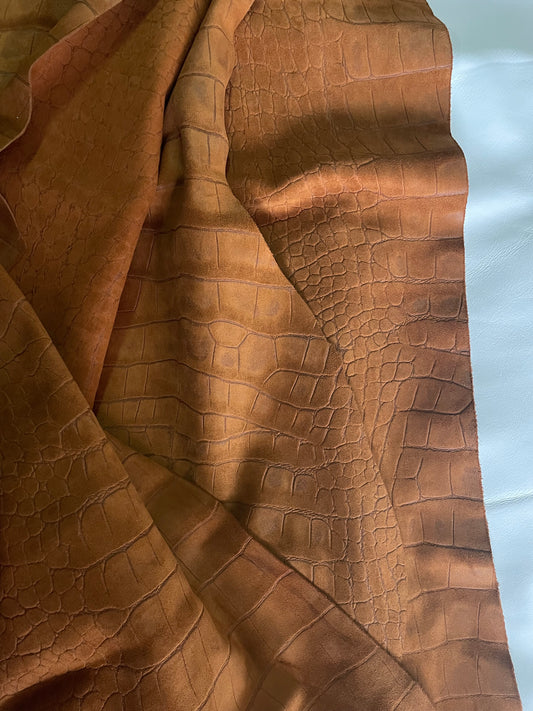 CAMEL KROKO - GOV. VELOR LEATHER