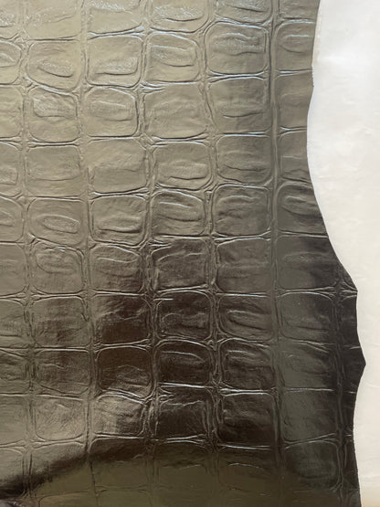 BLACK KROKO LARGE - SHEEP SKIN