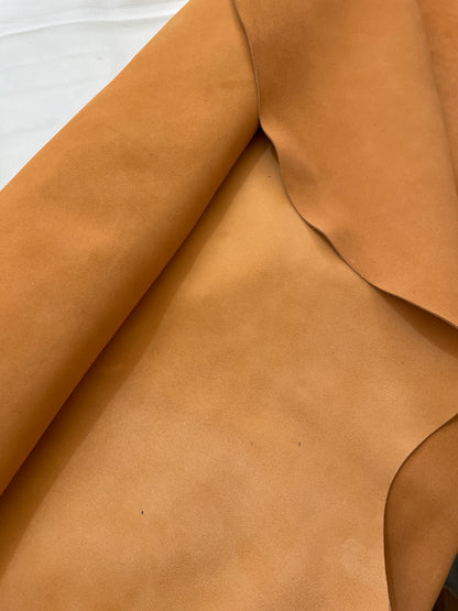 GOAT LEATHER VELOUR - ARANCIO
