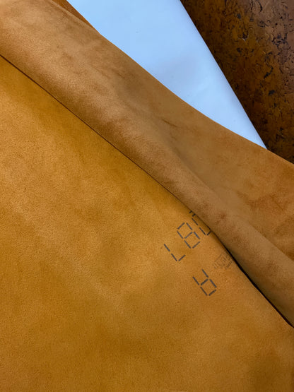 GOAT LEATHER VELOUR - ARANCIO