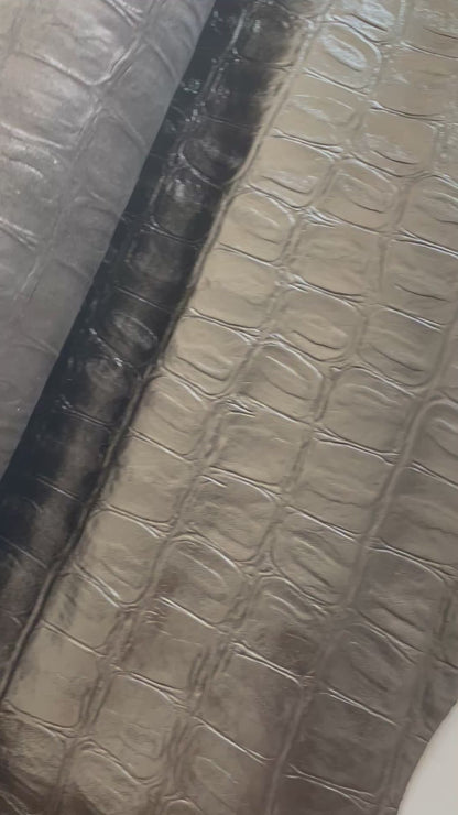 BLACK KROKO LARGE - SHEEP SKIN