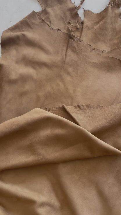 COPPER BROWN SUEDE - GOAT LEATHER VELOR